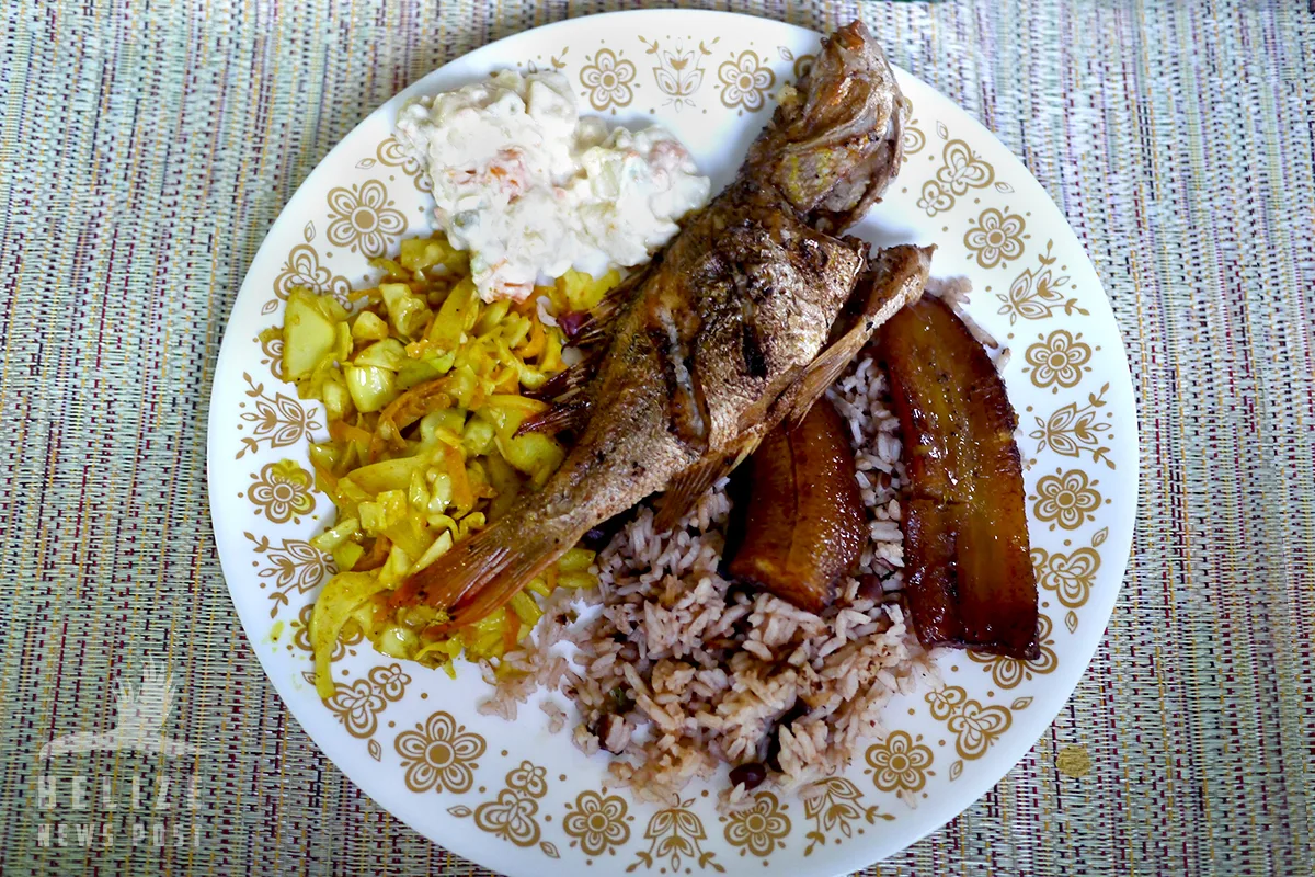Belizean Fried Snapper