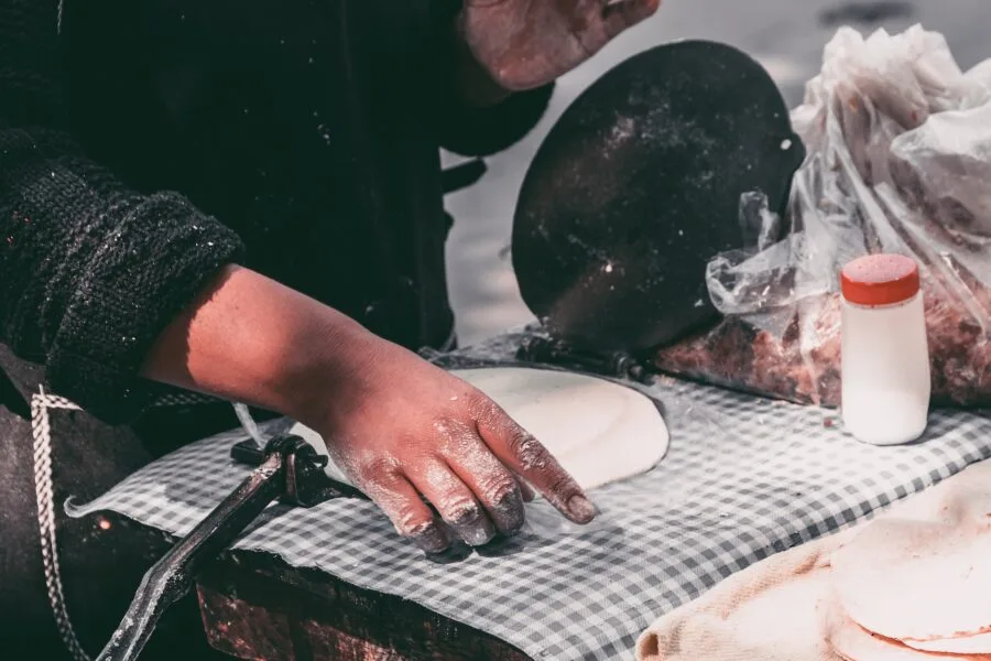 Making Tortillas with a Press Using Maseca