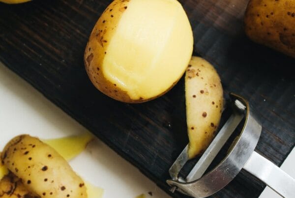 close up of potatoes