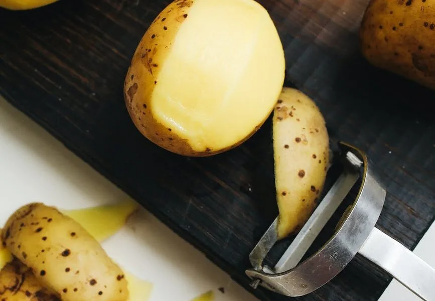 close up of potatoes