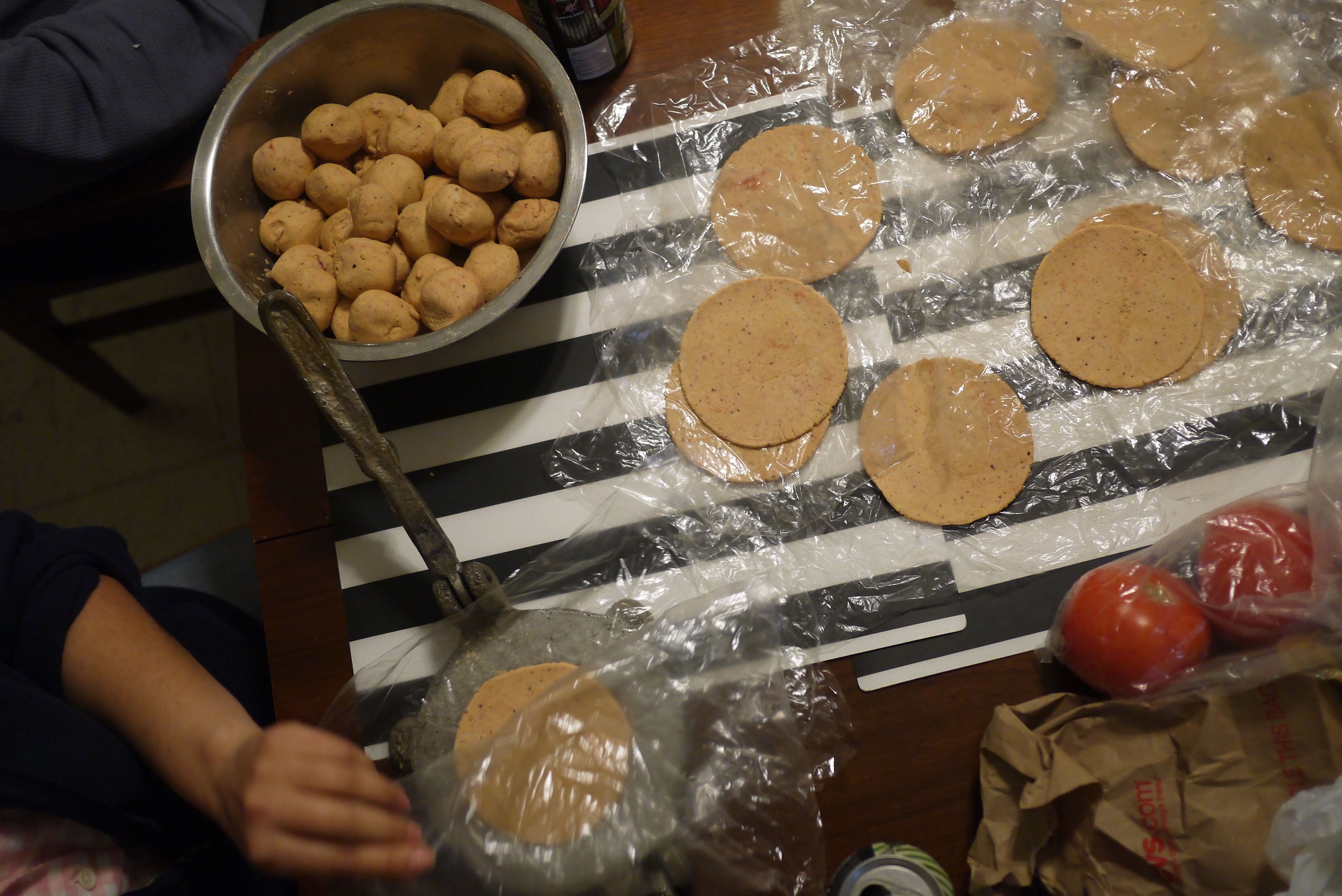 pressed corn tortillas ready for the comal — base for panuchos, salbutes, and panades