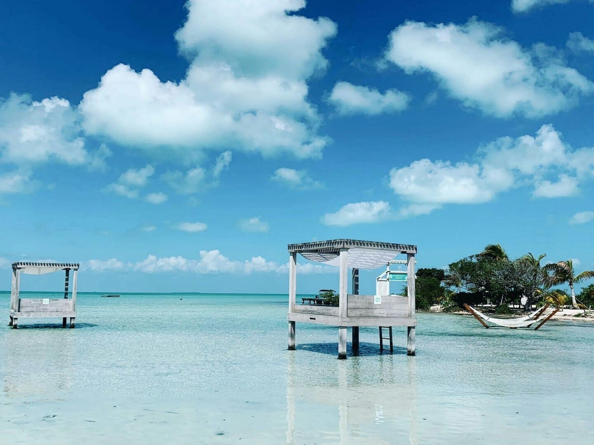 Clear tropical water and beach for a Belize trip