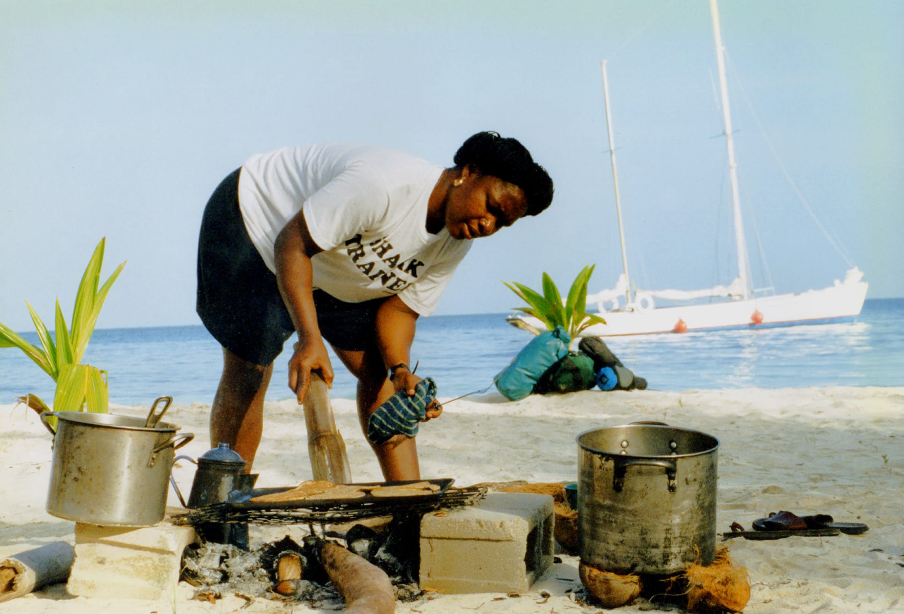 A Garifuna coastal meal; the Garifuna are the Afro-Indigenous people who make tapado across the Honduras and Belize coast