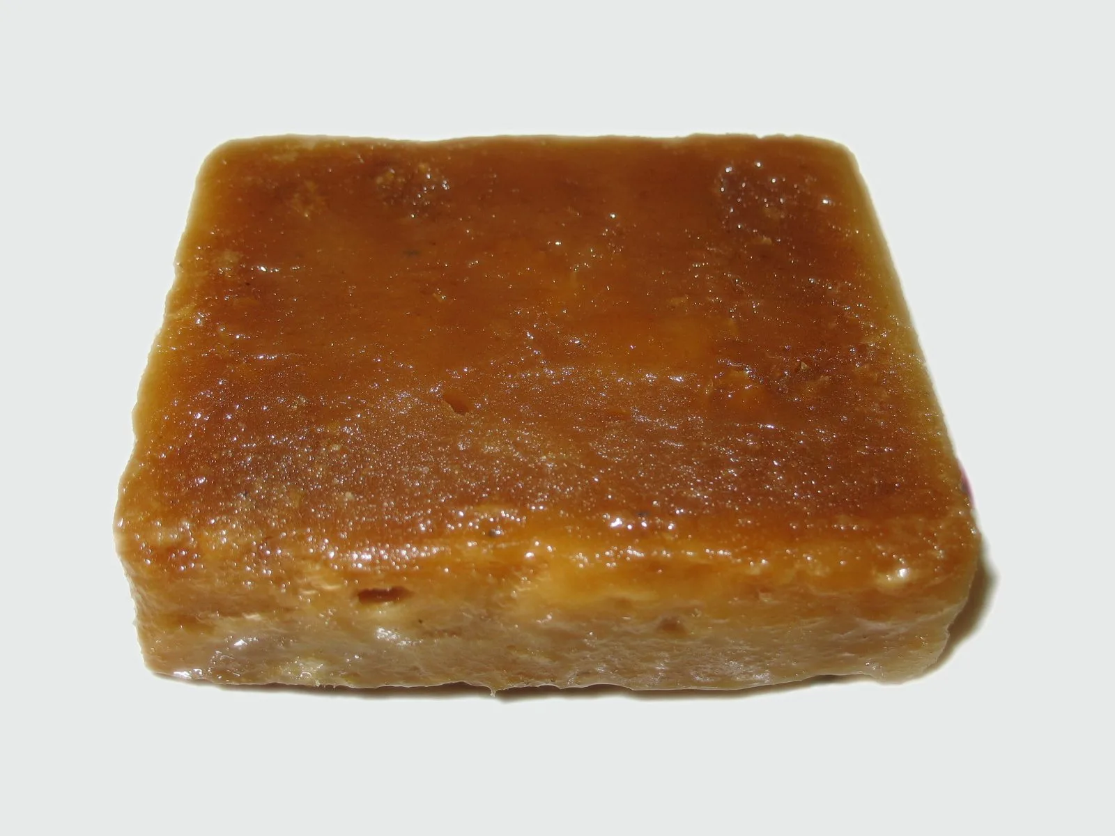 Blocks of panela unrefined cane sugar used in Salvadoran torrejas syrup