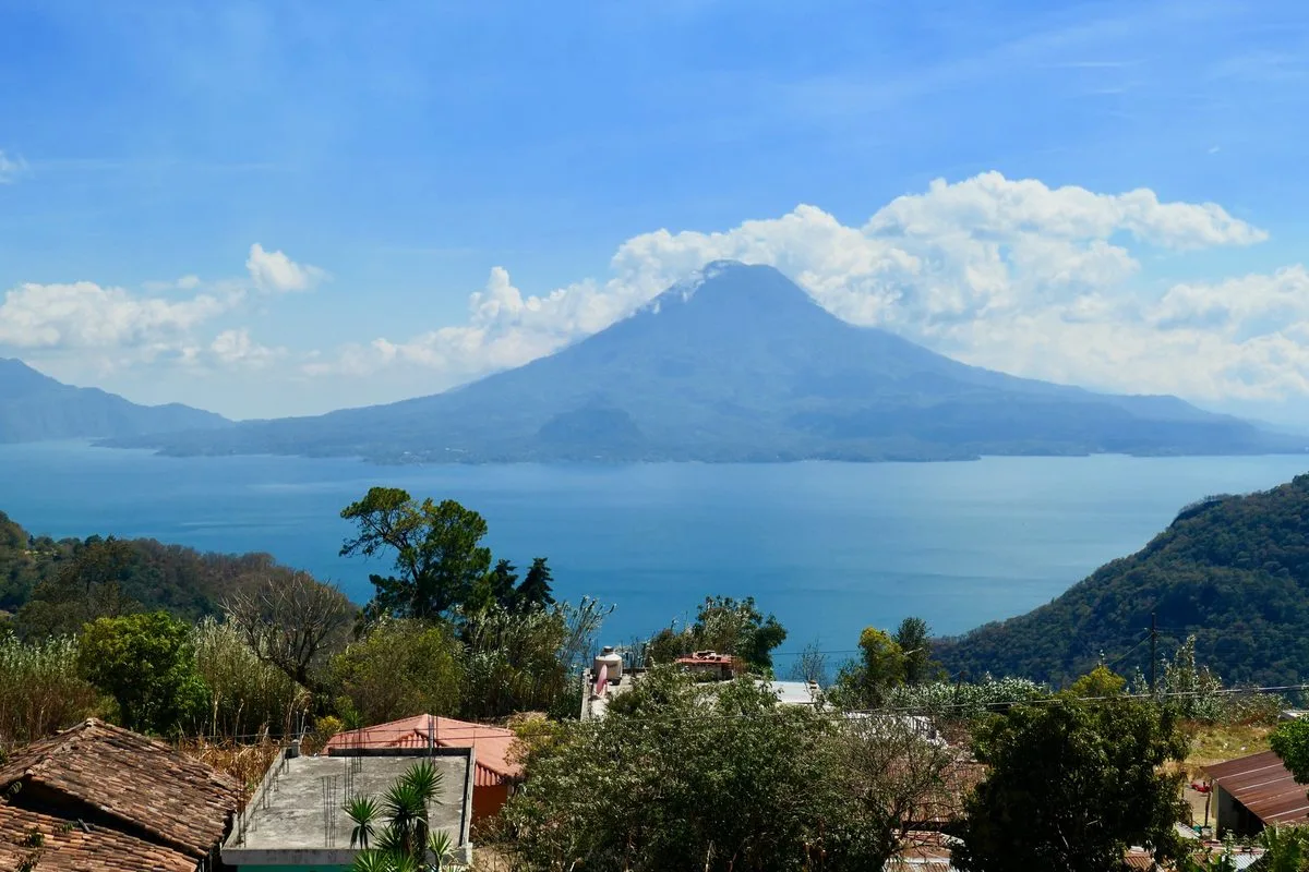Lake Atitlan and its volcanoes, Guatemala