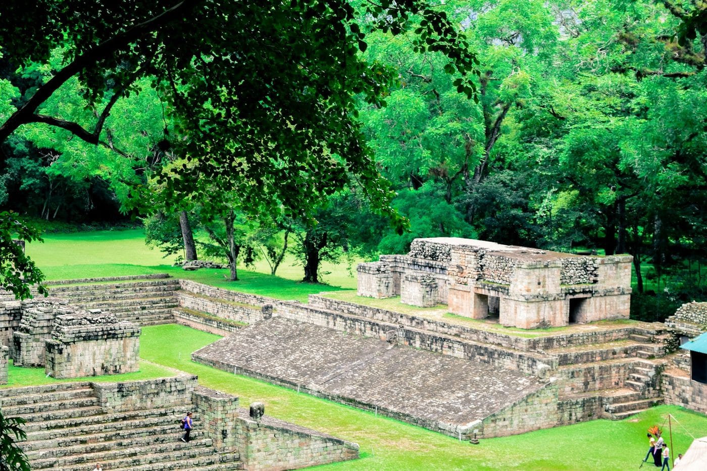 Maya stone ruins at Copán in the western highlands of Honduras