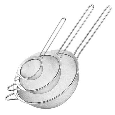Cuisinart Stainless Steel Fine Mesh Strainer Set 3-Count