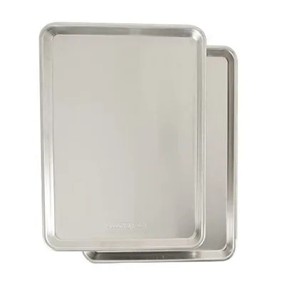Nordic Ware Naturals Half Sheet — USA Made Aluminum Commercial Quality Sheet Pan, 2-Pack