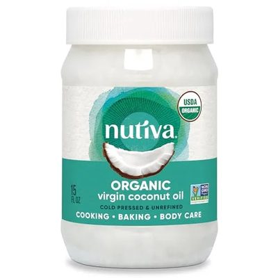 Nutiva Organic Cold-Pressed Virgin Coconut Oil, 15 oz