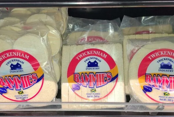 Jamaican bammy, fried cassava flatbread discs