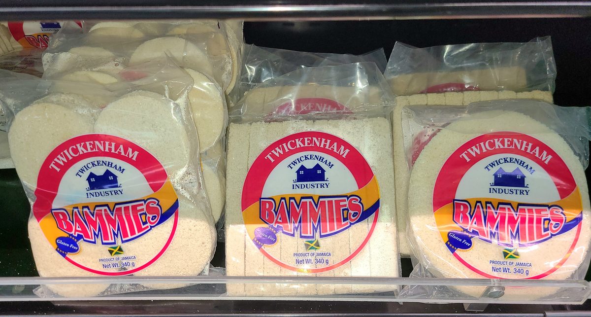 Jamaican bammy, fried cassava flatbread discs
