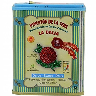 La Dalia Sweet Smoked Paprika, Pimentón de la Vera DOP, 2.46 oz