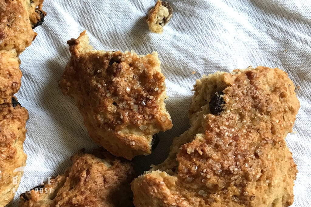 Freshly baked Belizean Powder Bun Recipe is complete. 