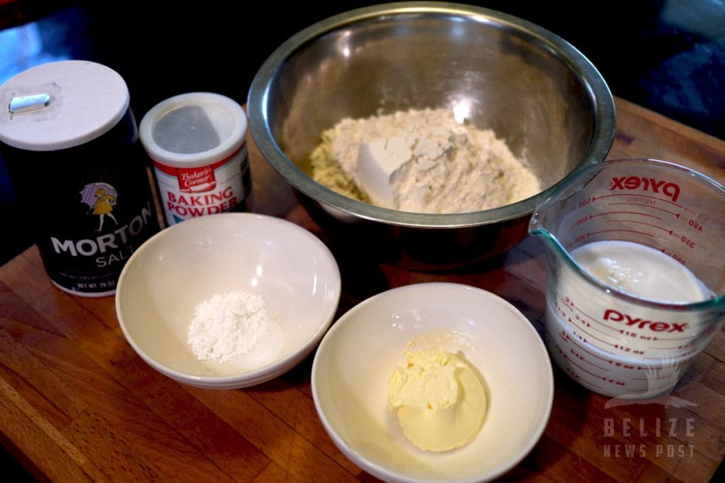 Belizean Johnny Cakes Recipe Step 1 - Mixing the Dough