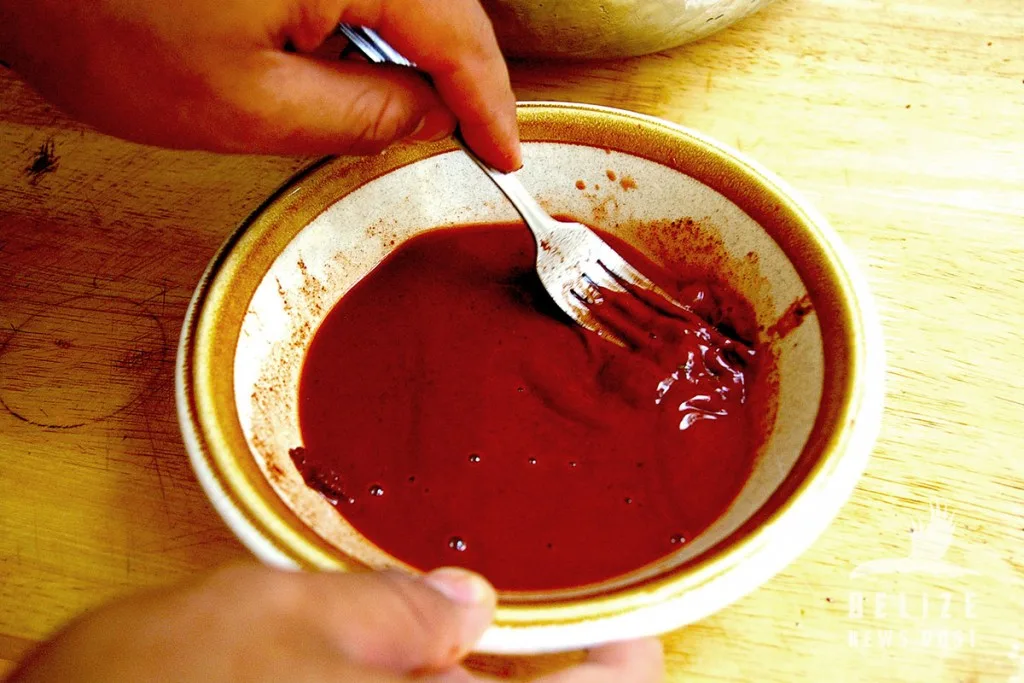 BBQ Chicken - recado mixture dissolved