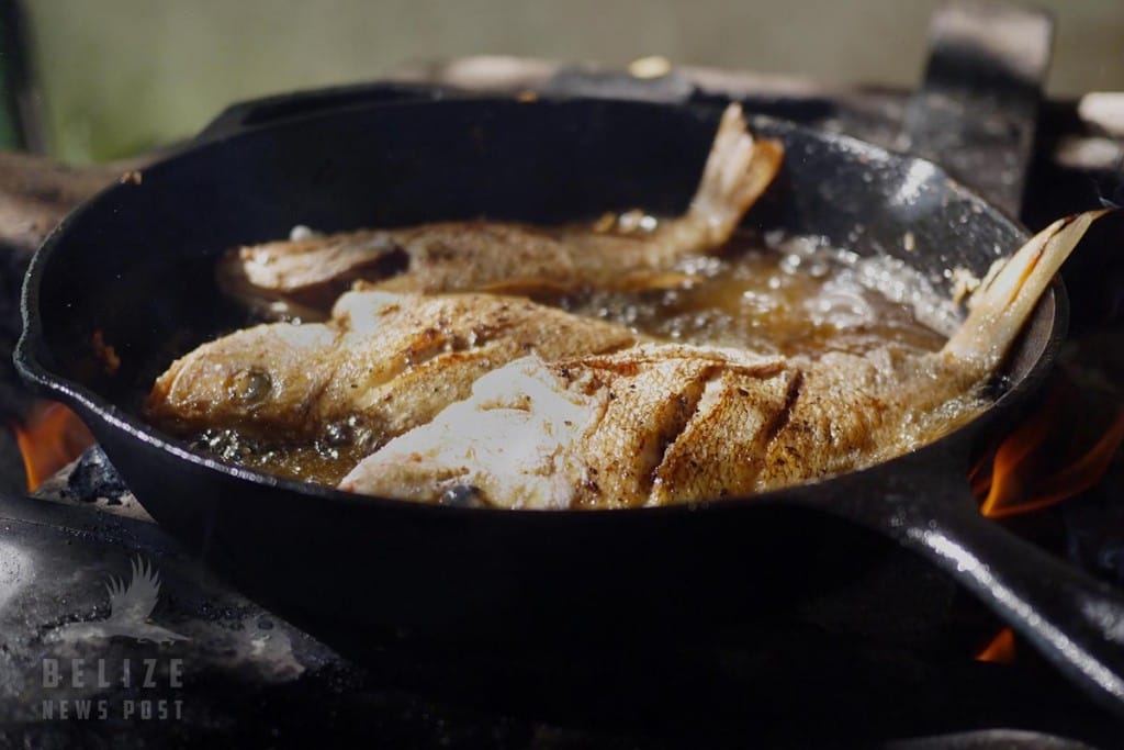 Belizean Fried Whole Red Snapper