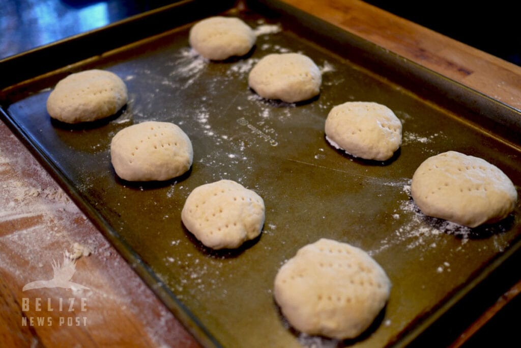 Belizean Johnny Cakes Recipe Step 5 - Johnny Cakes Ready for Baking