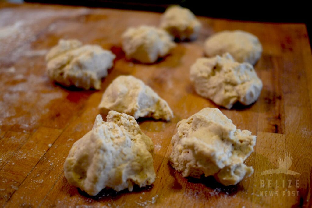 Belizean Johnny Cakes Recipe Step 4 - Making Bread Rolls