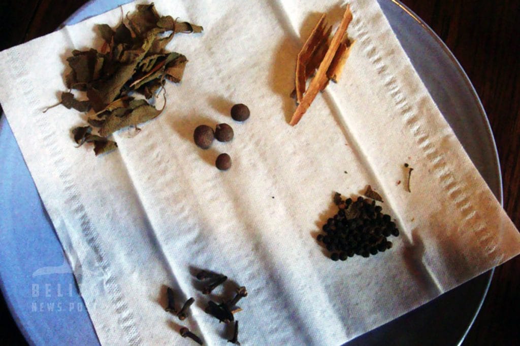 The spice mix for the escabeche broth. 