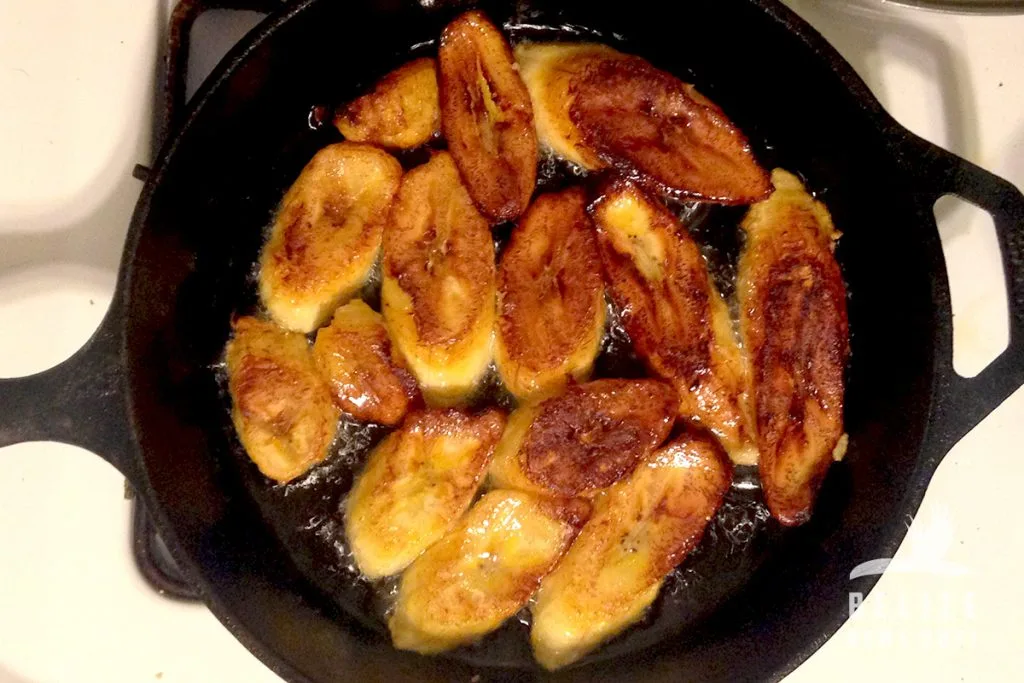 BelizeNewsPost Fried Plantain - frying!