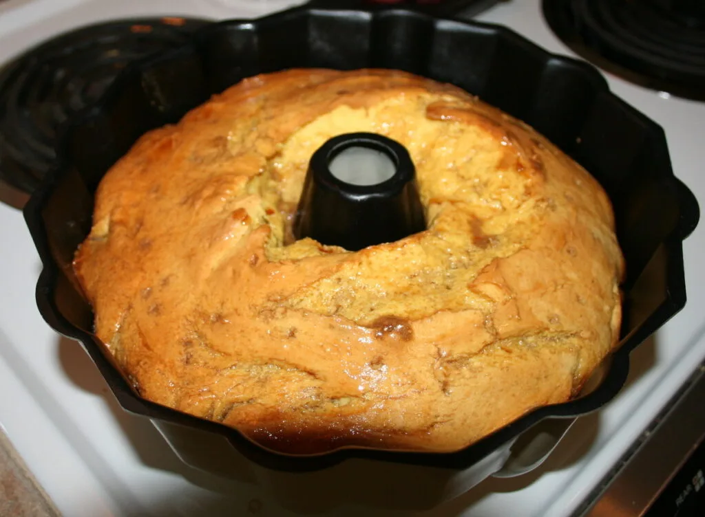 Belizean Rum Cake baked and ready to eat