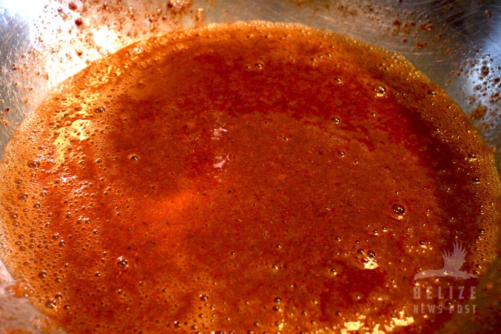 Spice blend of cochinita pibil recipe ready to marinade the pork.