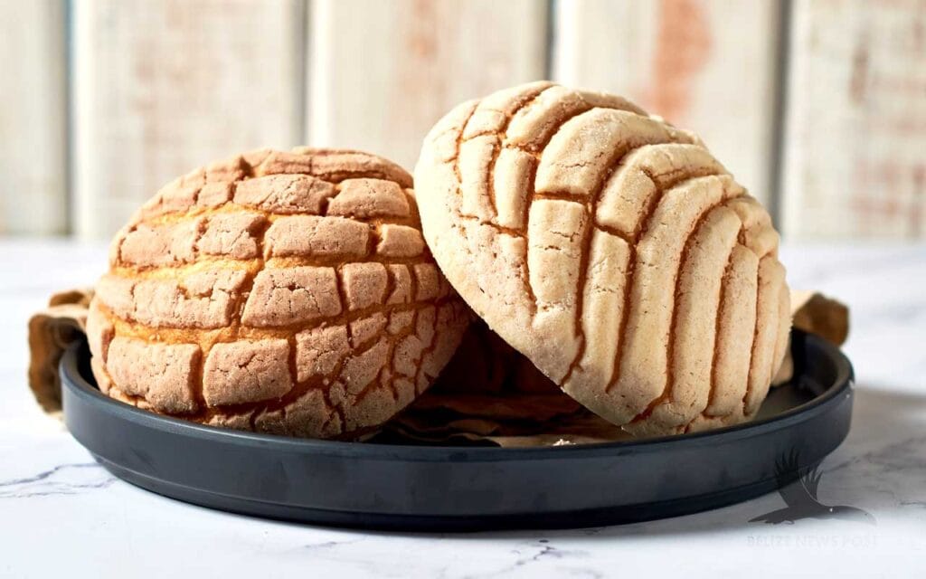 Two Caprichos or Pan Dulce Loaves on a plate - Recipe by Belize News Post