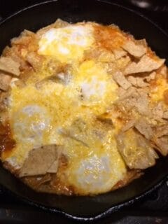 Chilaquiles are ready to serve