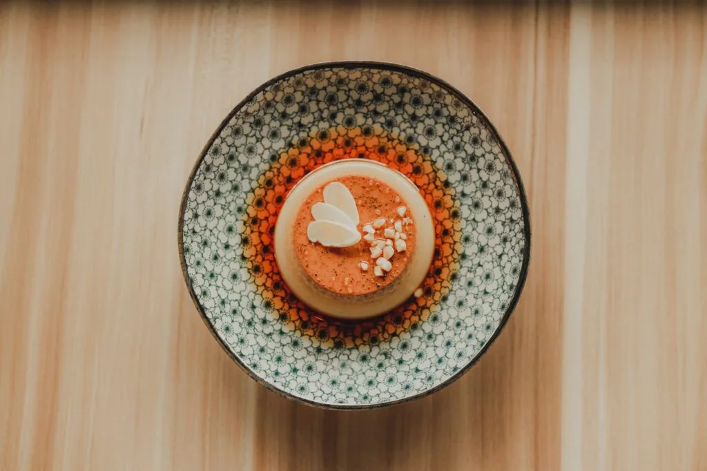 Belize flan recipe completed on a plate