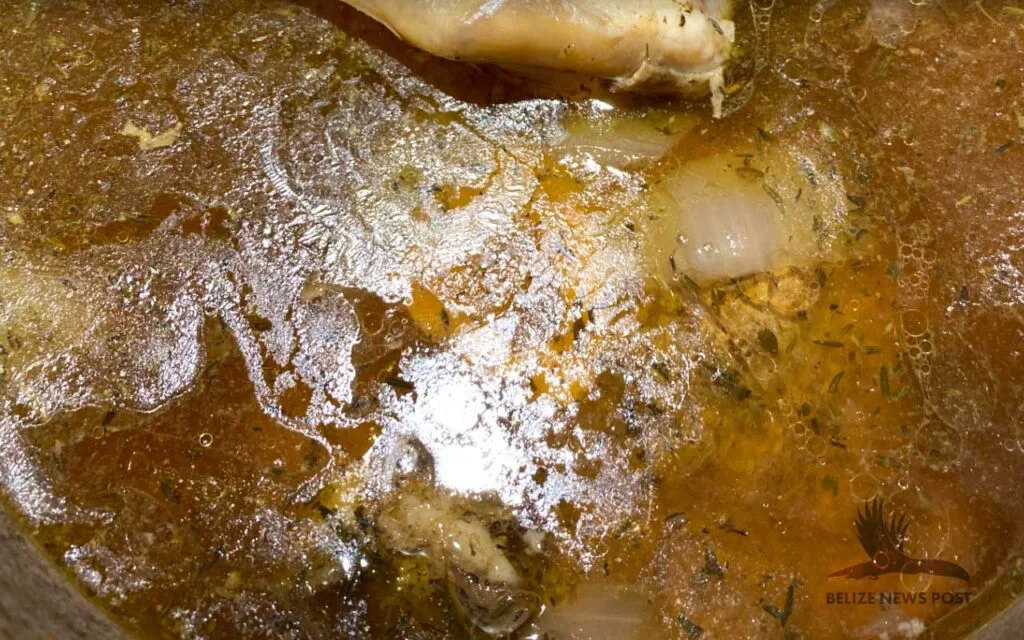 Belizean Beef Soup Recipe - Broth Ready for Vegetables