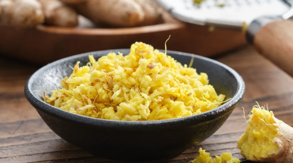 Freshly Grated Ginger for Tableta Recipe - Belize Food