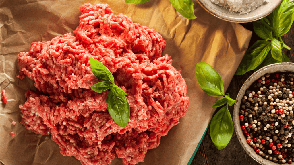 Freshly Ground Pork and Black Peppercorns ready for Belizean Relleno Recipe
