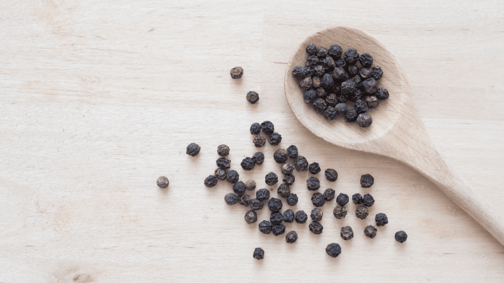 Black peppercorns for Mayan Recado Blanco